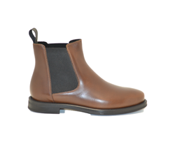 BEATLES IN PELLE CON FINISH OMBREGGIATO CUOIO